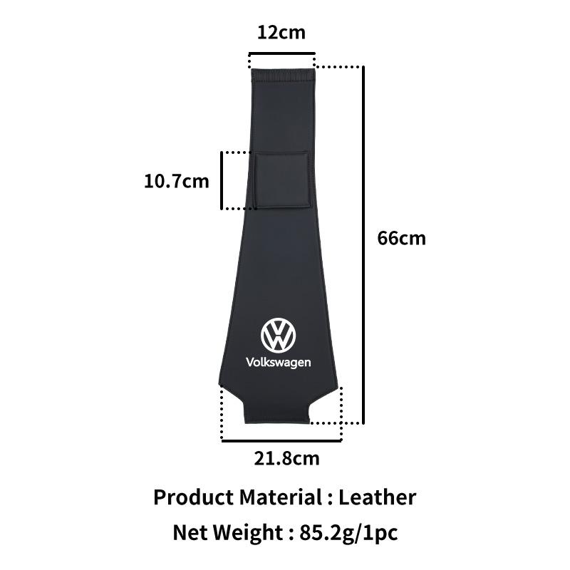 Leather Car Headrest Anti Dirty Protective Cover For VW Tiguan CC Jetta Polo Golf Passat Scirocco T-ROC TouaregNO4
