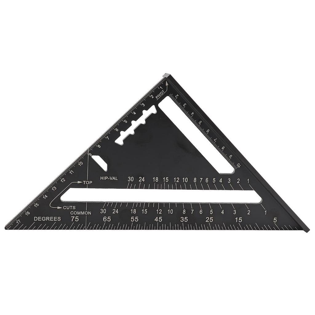 Protractor d'angle pour toiture 7 pouces Alliage d'aluminium Oxydation noire  (  )