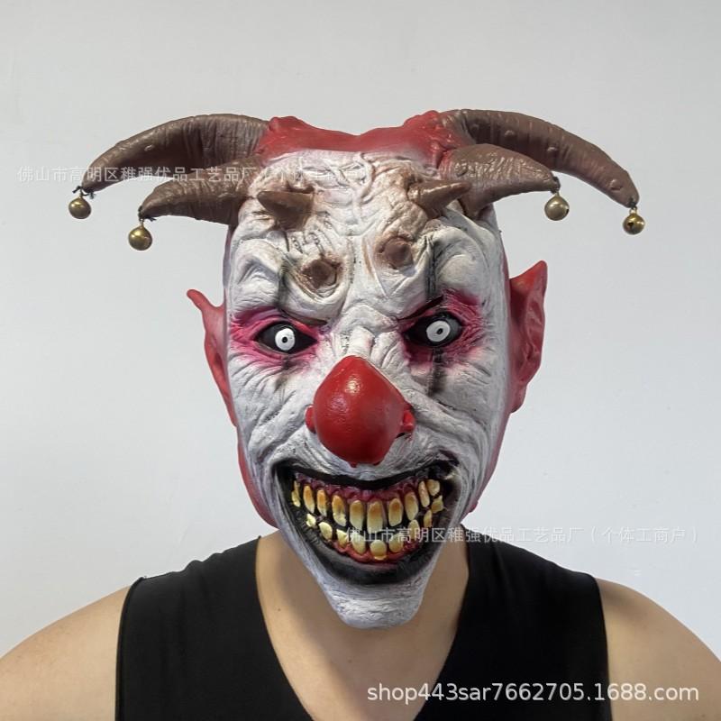 Halloween Funny Redhead Clown Return Year Redhead Clown COS Classic Horror Full Face Mask