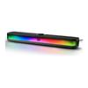 RGB Desktop Soundbar 2.0 Channel Stereo Computer Speakers for Desktop Bluetooth 5.3, USB-C/USB Powered, Black