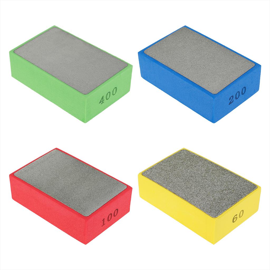 4/5pcs Diamond Hand Polishing Pads Set Tile Glass Abrasive Grinding Block Pad Stone Marble Ceramic Abrasive Grinding Block Pad