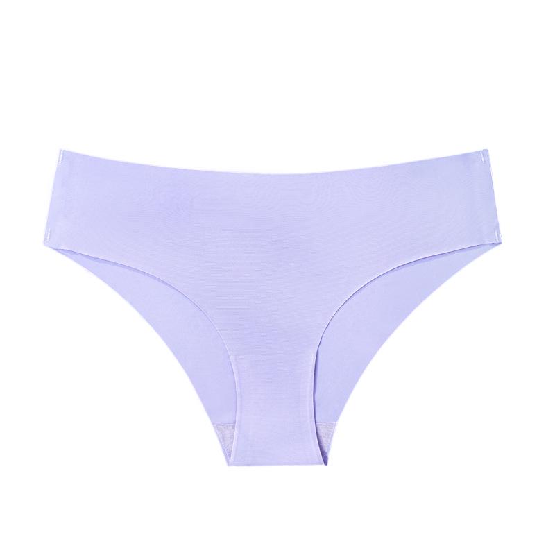 

Женские бесшовные спортивные трусы-слипы из ледяного шелка с низкой посадкой - европейский и американский стиль, большие размеры. Extra Large