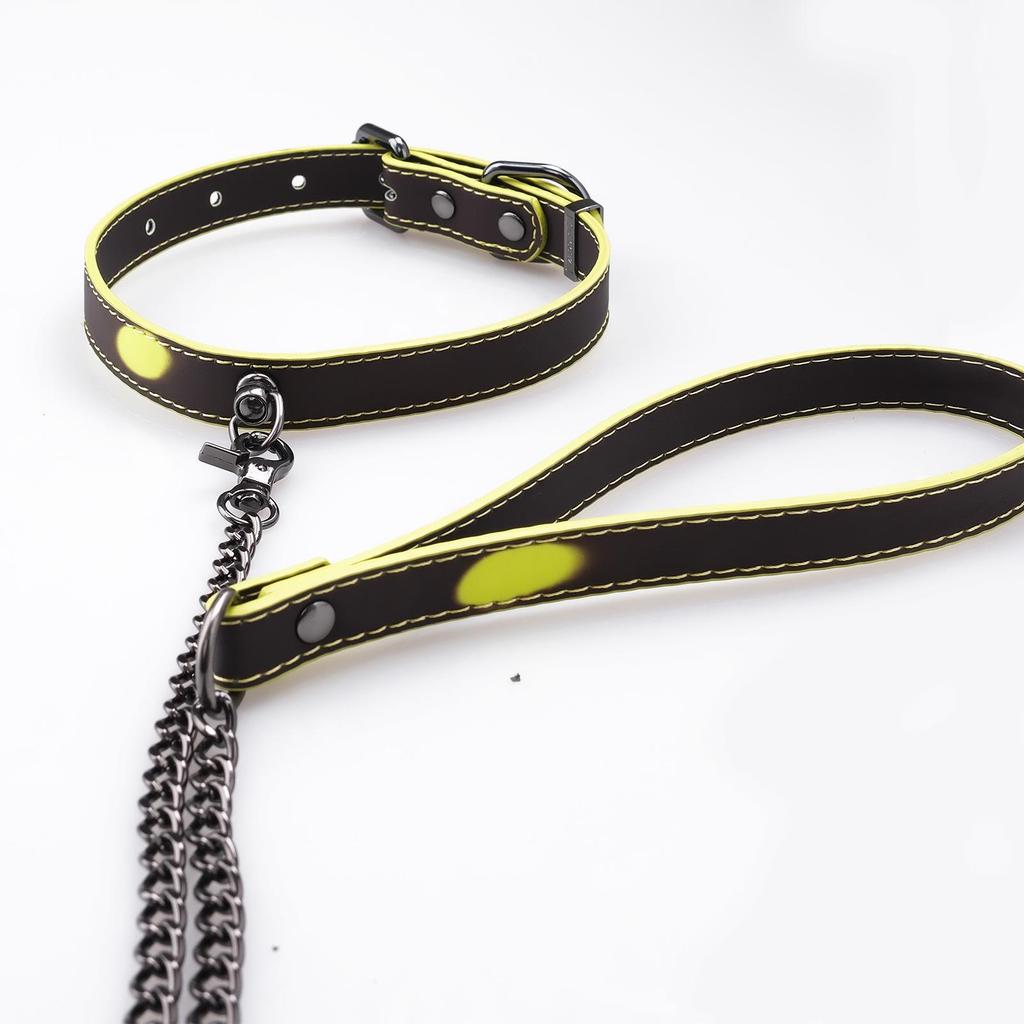 Gotischer Choker mit Farbwechsel-Tropfbeutel – Handgefertigte Punk-Paar-Halskette