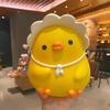Kids Piggy Bank Cute Cartoon Money Coin Bank Anti Fall Vinyl Resin Money Bank for Boys Girls Yellow Duck Key Words