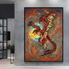 Print on Canvas Pokemon Swampert Poster Comics Pictures Not Fading Home Living Room Bedroom Wall Decoration Friends Gifts