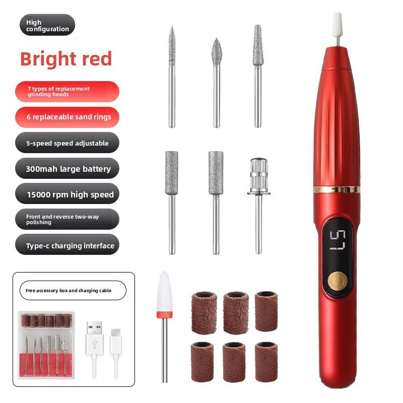Electric Nail Grinder Small Tool Nail Remover Nail Grinder Portable LCD Electric Nail Clipper Nail Grinder