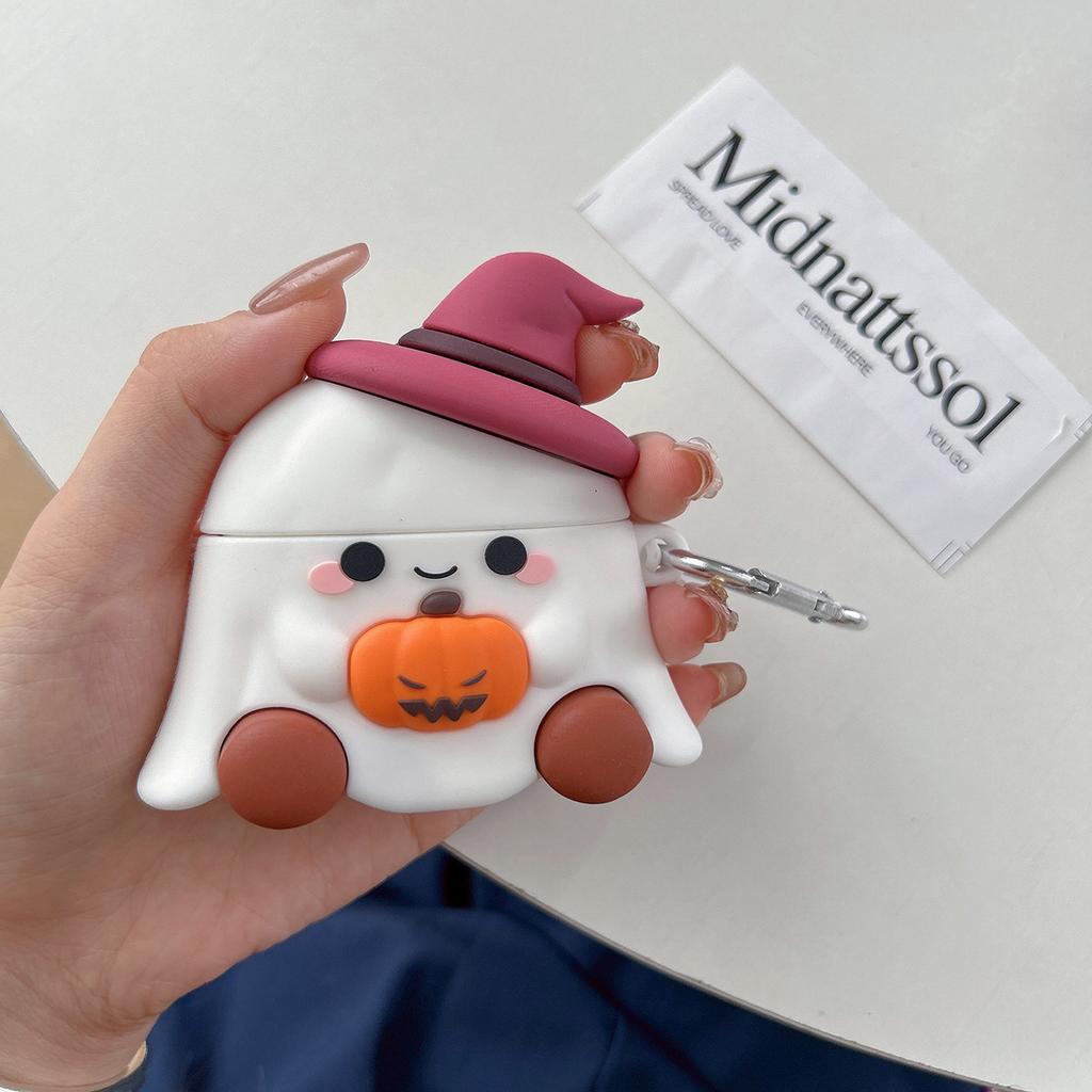 Cute pumpkin ghost for AirPods pro1 generation protective case 1st generation pro1 apple bluetooth headset soft case