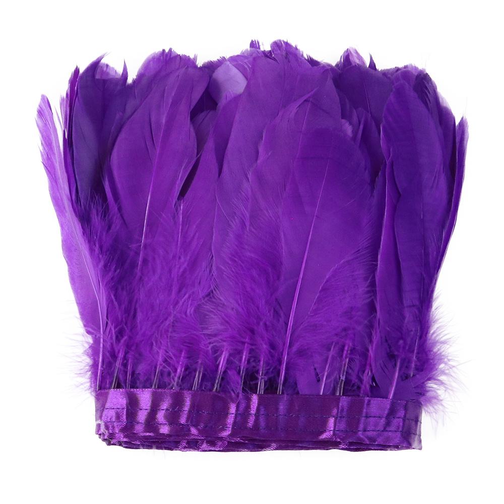 Natural Swan Goose Feather Trim 2/6/10 Yards Costume Fringe Ribbon for DIY Dress Decoration Carnival Party Accessories