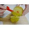 KOKUBO Industries' Tornado Cutter (Spiral Cut/Red) - Hand-Resistant, Perfect for Potatoes and Vegetables, KK247