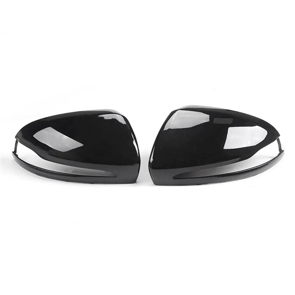 Gloss Black Mirror Cover Caps For Mercedes Benz W205 X253 W213 W222 2016-2020