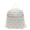 Schoolbag1011 New Large Capacity Lightweight Backpack Fashion Going Out Travel Bag Rhombus Cotton Clothing Bow Casual Backpack