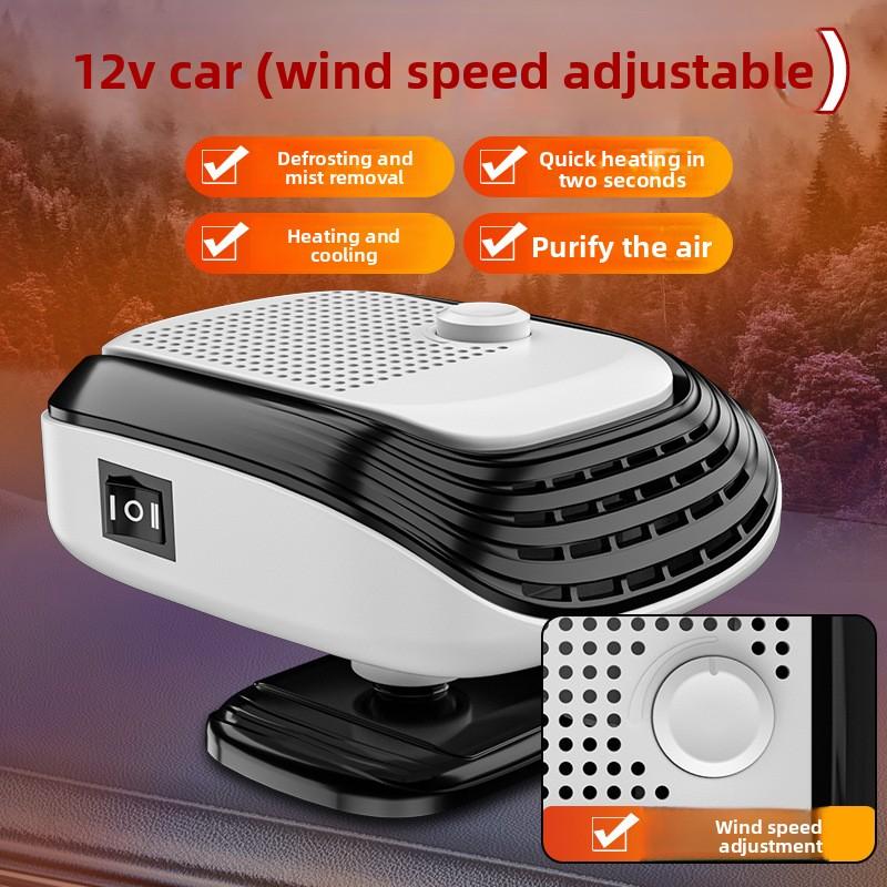 12V 24V Dual Voltage Car Defroster Windshield Heater 2 In 1 Heating Cooling Fan Auto Window Demister Fast Heating For Truck SUV