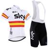 Mens Cycling Jersey Bib Shorts Set Breathable Mesh Quick-Dry Bike Apparel Road Mountain Riding