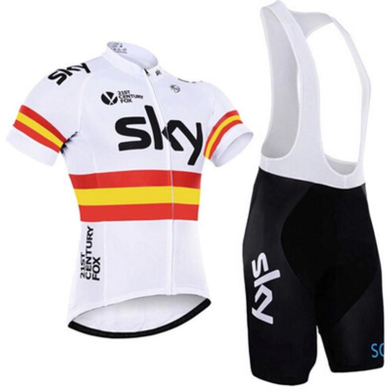 Mens Cycling Jersey Bib Shorts Set Breathable Mesh Quick-Dry Bike Apparel Road Mountain Riding