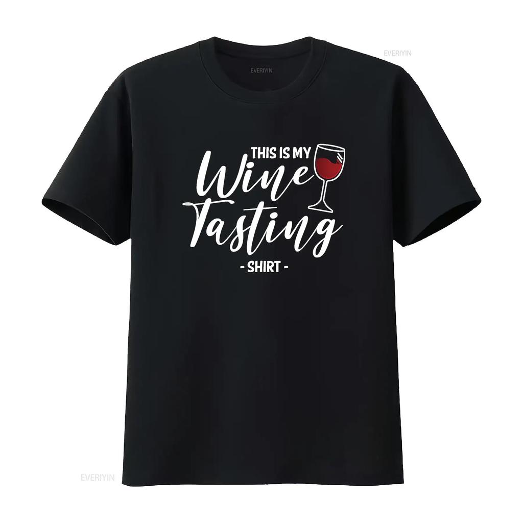 Womens This Is My Wine Tasting T Shirt Wining Cork Red Vino Drinking Vintage Washed Soft Graphic Stretched Unisex Versatile