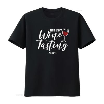 Womens This Is My Wine Tasting T Shirt Wining Cork Red Vino Drinking Vintage Washed Soft Graphic Stretched Unisex Versatile
