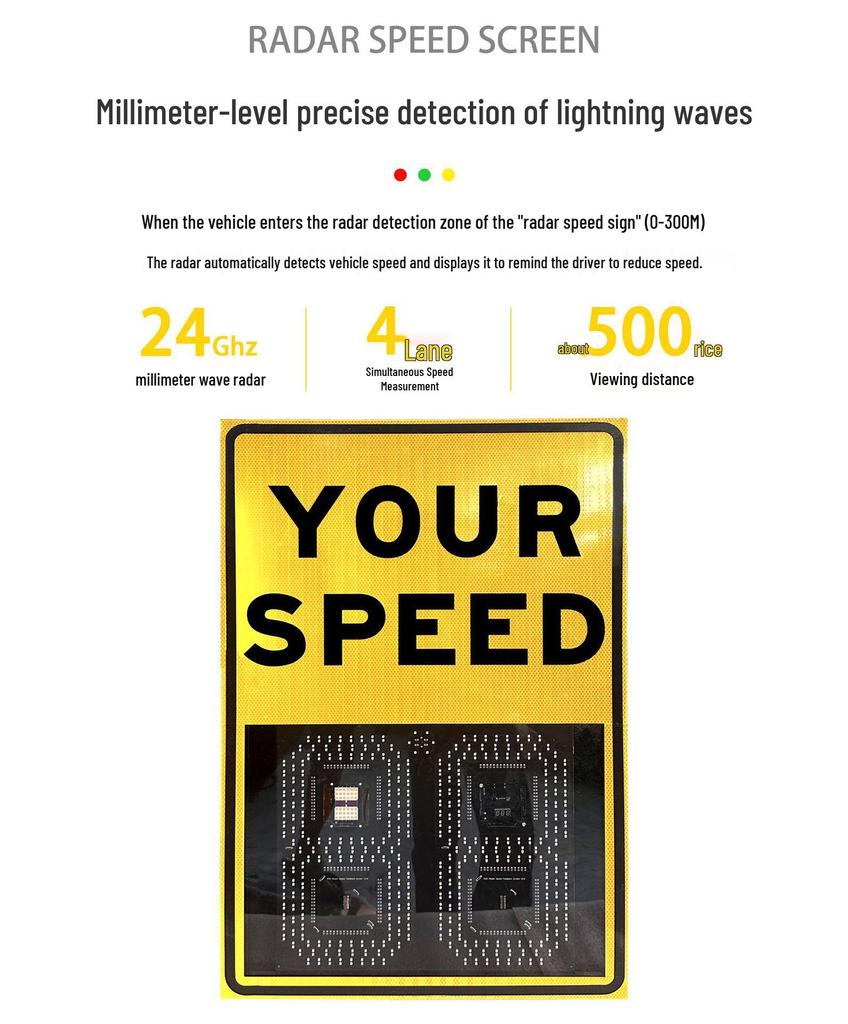 Aluminum Shell Radar Speed Display Sign