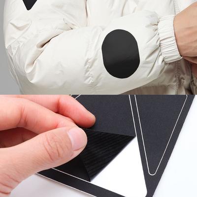 Self Adhesive Black Patches For Down Jackets Pants Clothes Repair Washable Patch