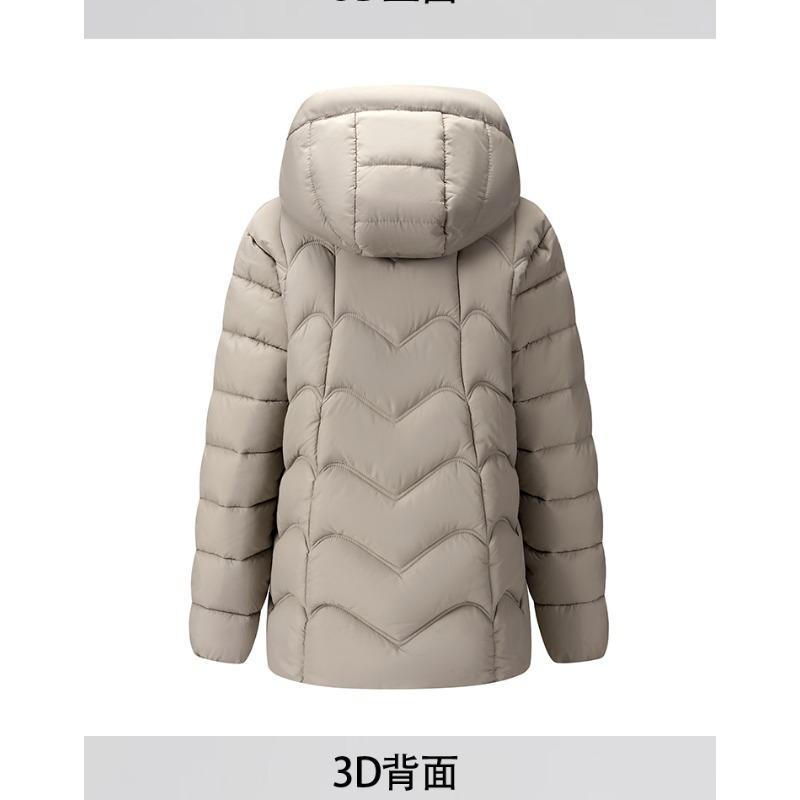 Women Hooded Quilted Padded Winter Coat