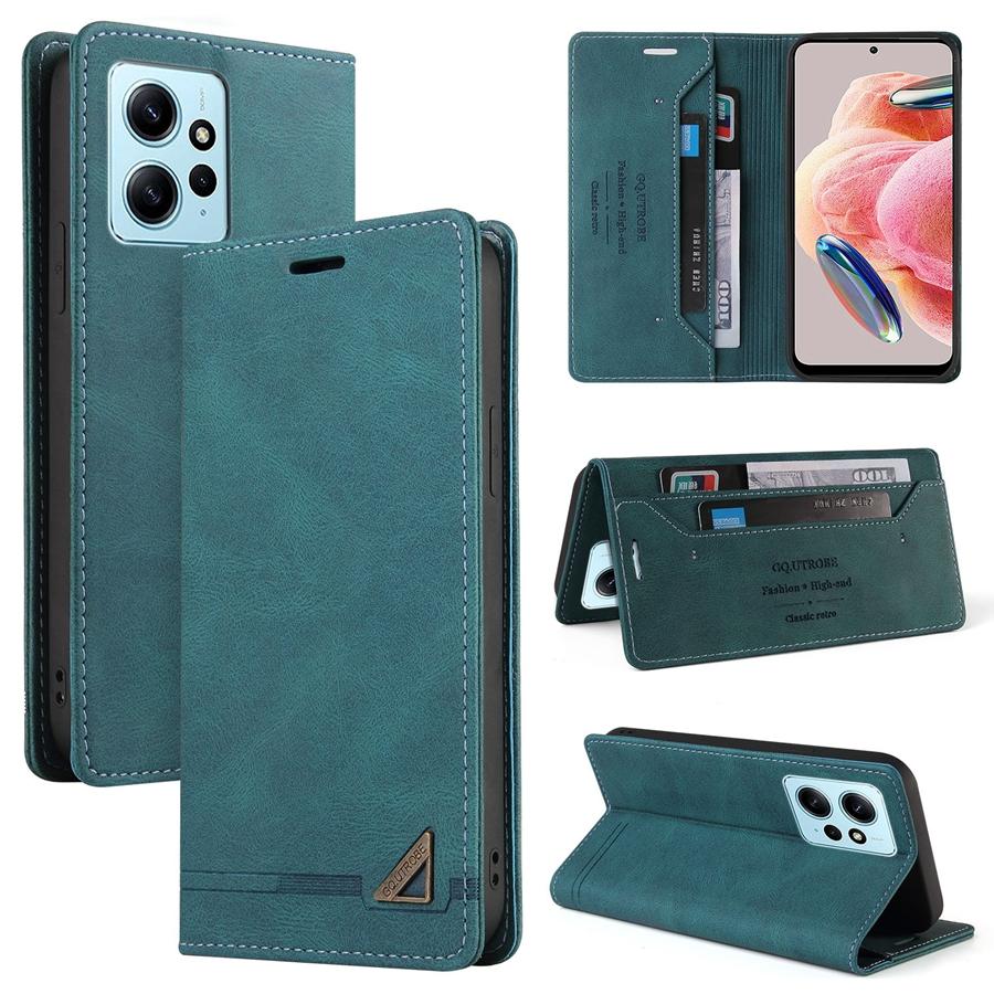 Wallet Anti Theft Brush Magnetic Flip Card Stand Leather Case For Xiaomi Redmi Note 12 12S 12 Pro 11 11S 11 Pro Poco X5 Pro