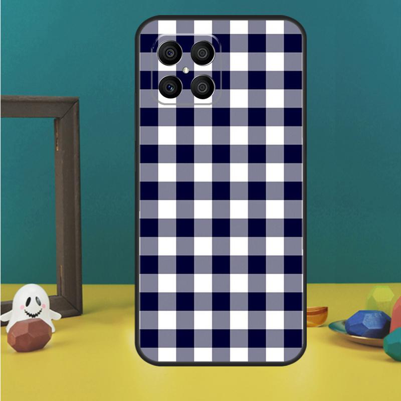 Buffalo Plaid Pattern Case For Honor X9a X8a X8b X9b X9c X8 X9 50 70 90 Lite Honor 200 Lite Magic 7 5 6 Pro Cover