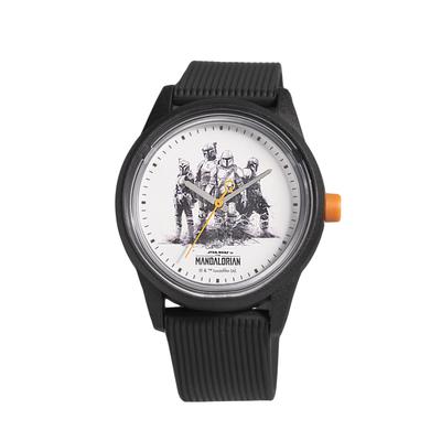 Citizen Star Wars Collection Mandalorian Smile Solar 10 ATM Water Urethane Black Q&Q R00A-510VK Q&Q Watch, Analog, Resistance, Band, Men's,