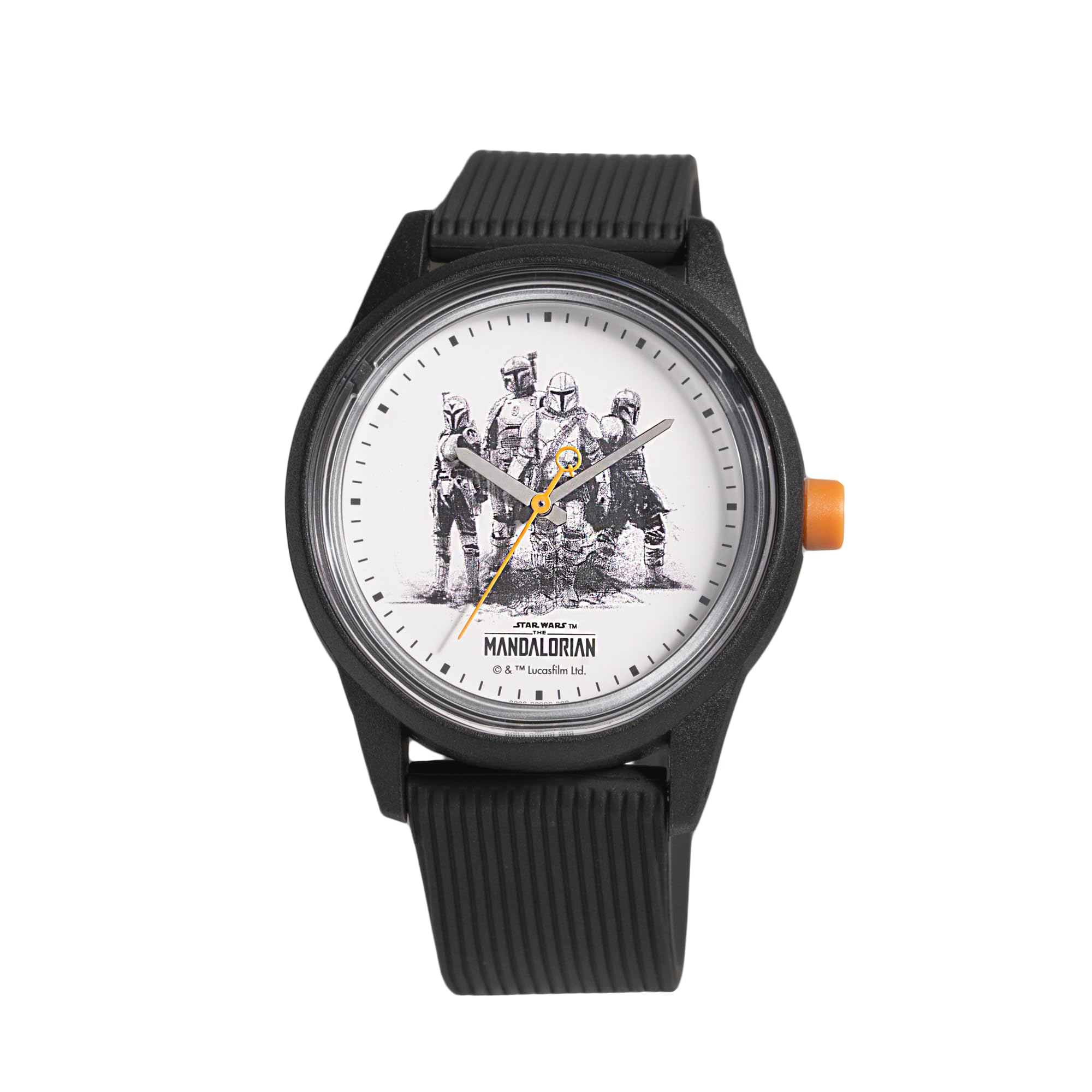 

Citizen Star Wars Collection Mandalorian Smile Solar 10 ATM Water Urethane Black Q&Q R00A-510VK Q&Q Watch, Analog, Resistance, Band, Men s,