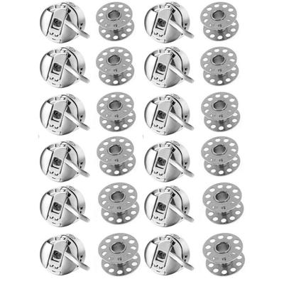 Pack of 24 Sewing Machine Bobbins and Cases Sewing Craft Tool Suitable for Home Use Perfect for Most Household Models