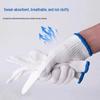 Star Sail White Cotton Thin Coated Finger Gloves