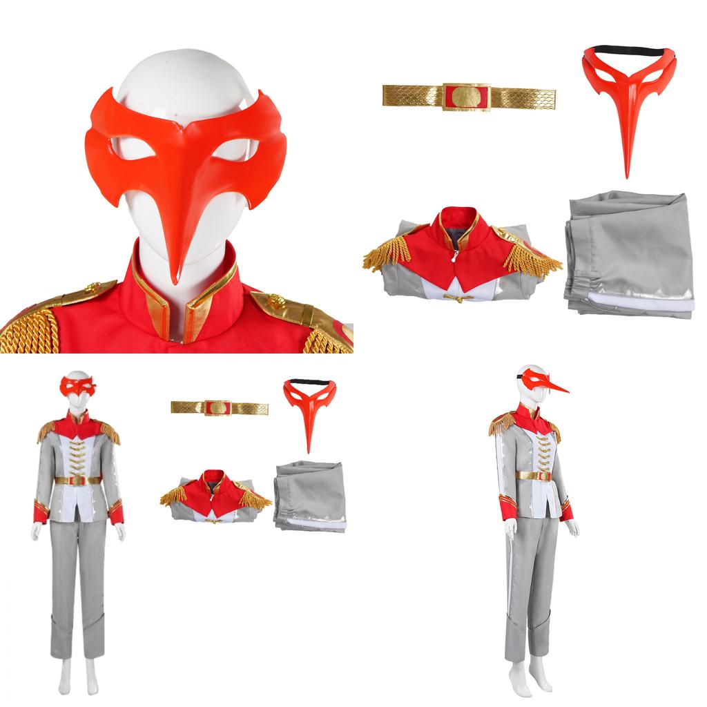 Halloweenový kostým Akechi Goro z Persona 5 s maskou a oblekem pro Cosplay akce