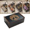 Portable Tarots Cards Box Astrology Divination Storage Case Wood Cards Container Exquisite Astrology Trinkets Box