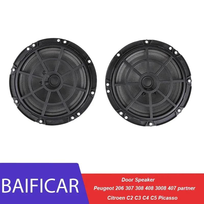 Baificar Brand New Front Door Sound Car Audio Speaker For Peugeot 206 307 308 408 3008 407 Partner Citroen C2 C3 C4 C5 Picasso