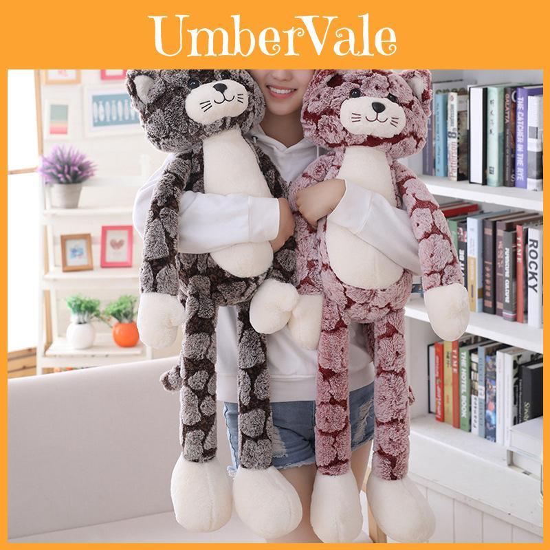 Huggable Cute Cat Stuffed Doll Soft Plush Toy Ideal For Kids Birthday Gift