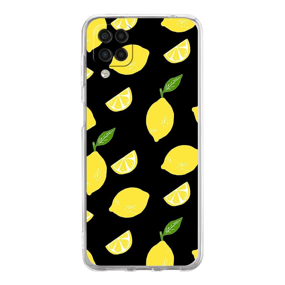 Mediterranean Lemon Phone Case For Samsung Galaxy A51 A71 A21S A12 A11 A31 A41 A03S A13 A33 A73 A53 A52 A32 5G A23 Clear Cover