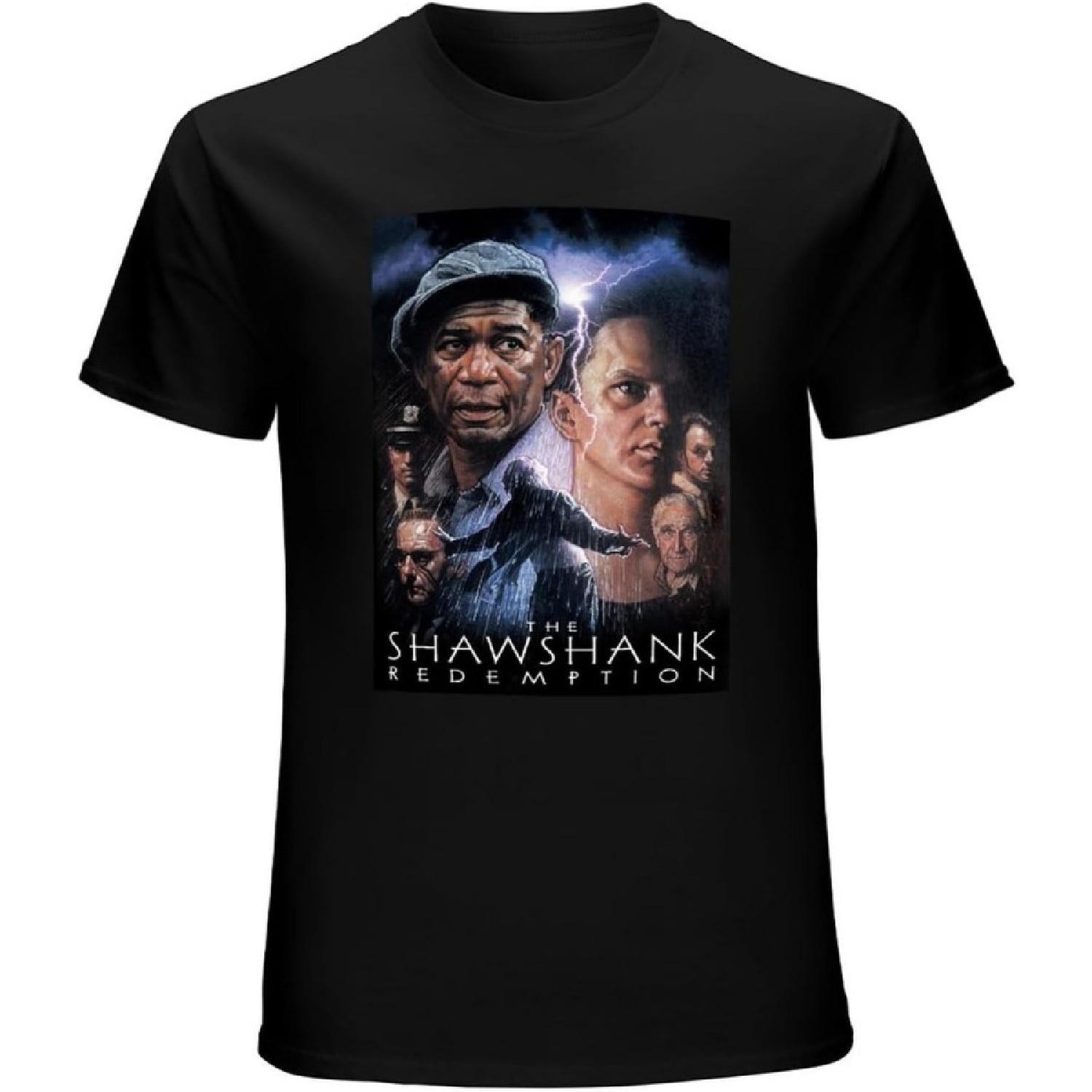FKSW CN The Shawshank Redemption V2 T Shirt Movie Poster Novelty Personalized Tee Shirt Black XXXXXL разноцветный