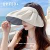2-in-1 Women Wide Brim Sun Hat, Anti UV Shell Hat & Headband, Sunscreen Cap for Outdoor Beach Summer Use