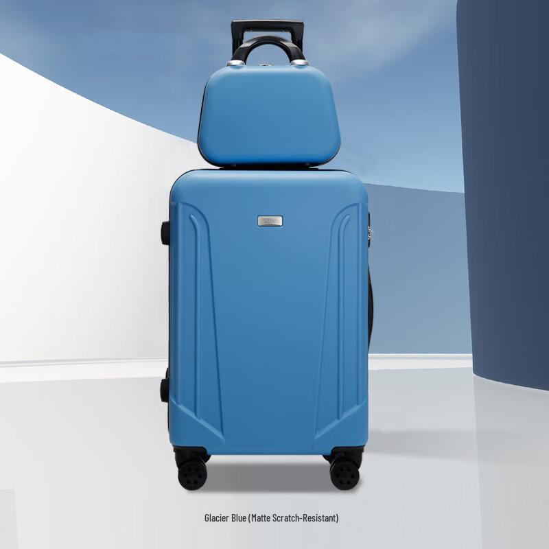 28-inch Glacier Blue Travel Suitcase