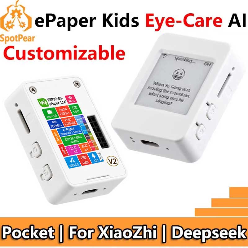 ESP32-S3 AI 1.54inch e-Paper AIoT Development Board Touch Options For Xiaozhi Deepseek Supports WiFi BLE