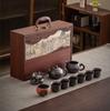 New high-end purple sand tea set for home use, customer gifts, bank business gifts can be done