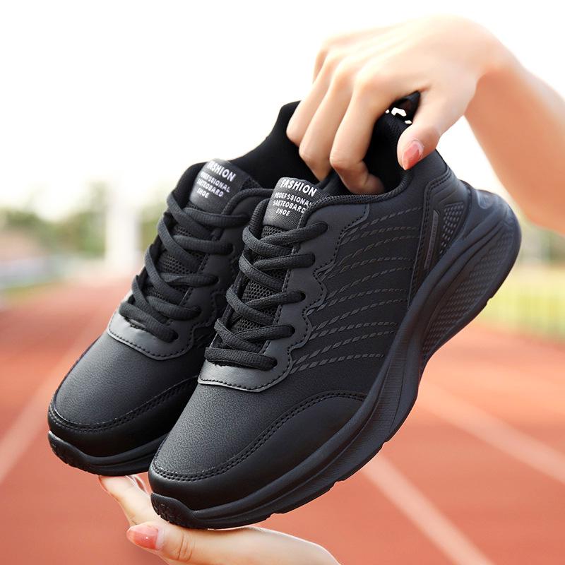 Damen Übergröße Leder-Sneakers - Herbst/Winter Rutschfeste Freizeit-Laufschuhe