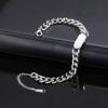 Stainless Steel Cuban Chain Bracelet Fashion Simple Hypoallergenic Jewelry for Men Women Couple Anniversary Gift