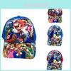 Super Mario Cartoon Baseballkappe Verstellbarer Sonnenhut Für Kinder Und Erwachsene