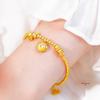 Vietnam Gold Diamond Shell Bow Beaded Bracelet - Sweet Temperament Jewelry