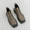 Fashion High Quality Round Toe Thick Soled Anti Slip Outdoor Boots for Autumn Men Comfortable Lace Up Side Zipper High Top Leather Shoes