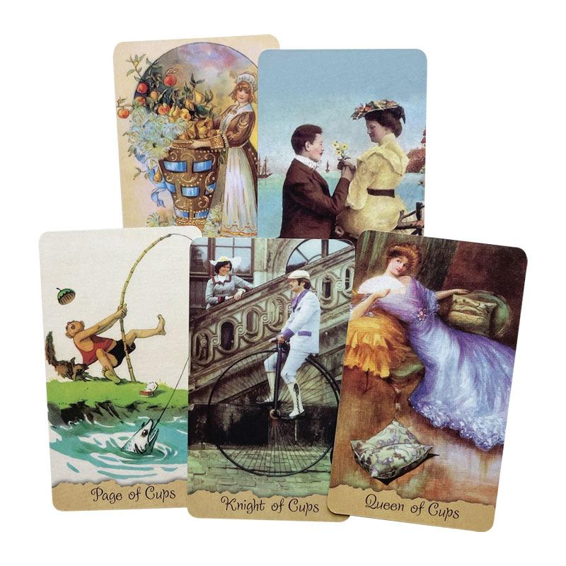 Omas Postkarten Tarot 78 Karten Tarot Deck Wahrsage Kartenspiel von Mykola Taradaiko Enthält 78 Echte Postkarten Vorher