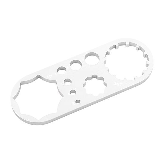 Bike Front Fork Wrench Heavy Duty Aluminum Alloy MTB Road Mountain Bicycle Suspension Fork Top Cover Removal Spanner Bike Repair Tools