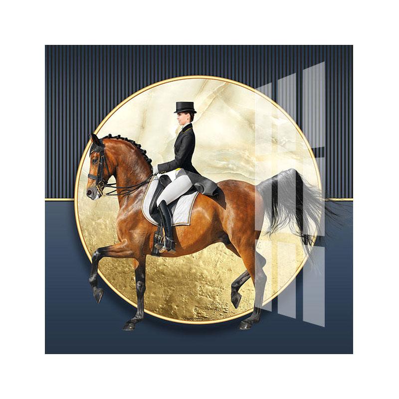 

Абстрактная картина «Золотая лошадь» на холсте, постер с золотым животным, роскошные принты для гостиной, домашнего декора, декора стен офиса 60x60cm No Framed