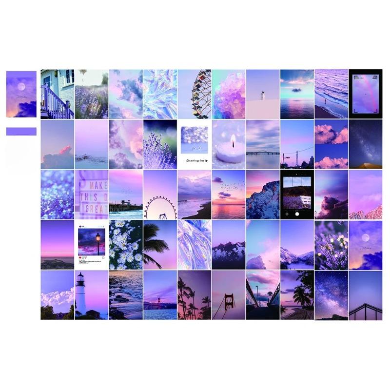 50pcs Landscape Stickers Kawaii Scrapbooking Paper Supplies Junk Journal Decor Craft Stationery DIY Diary Stickers