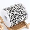 Versatile Stainless Steel Rolo Chain Bulk Jewelry Making Components for Men and Women Necklace Creations Supplies