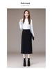 Autumn 2025 Bestseller: Versatile High-Waisted Pleated Skirt with Slit - Loose, Casual, and Flattering